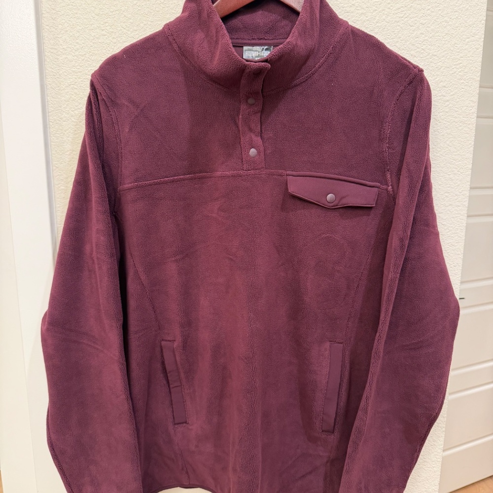 Cozy Burgundy Fleece